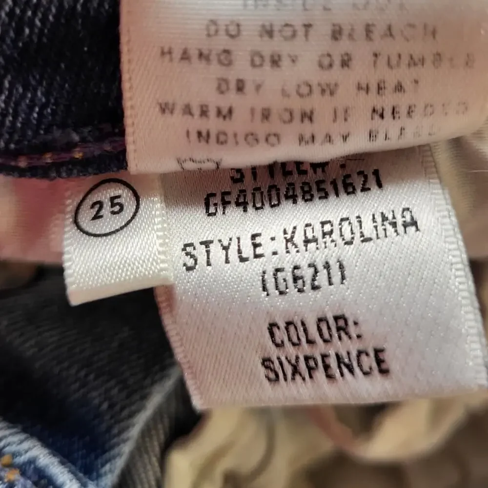 KATE SPADE Broom Street High Rise Raw Hem Straight Leg Black Denim Jeans SZ 30
